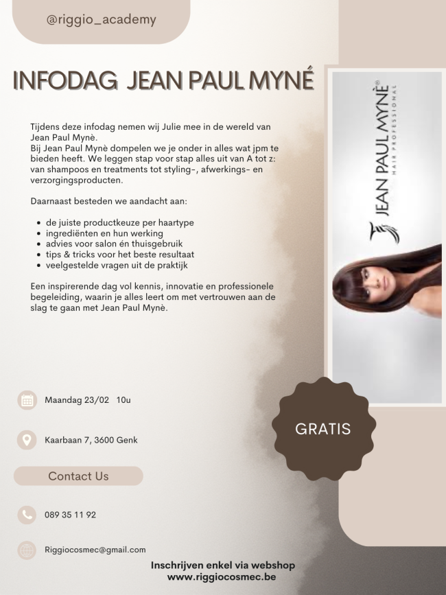 Infodag  jean paul myné